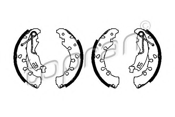 комплект спирачна челюст 207 970