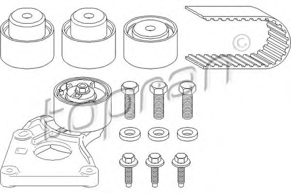 комплект ангренажен ремък 722 795