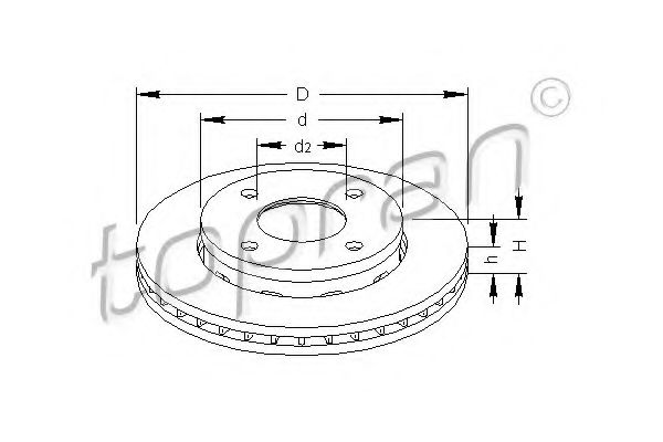спирачен диск 407 958