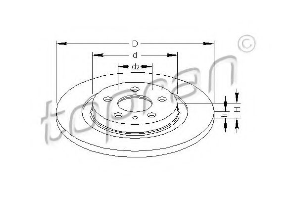 спирачен диск 722 594