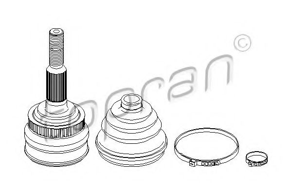 каре комплект, полуоска 208 184