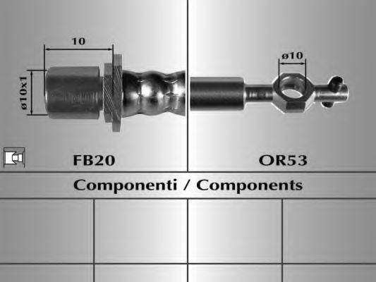 спирачен маркуч 80134