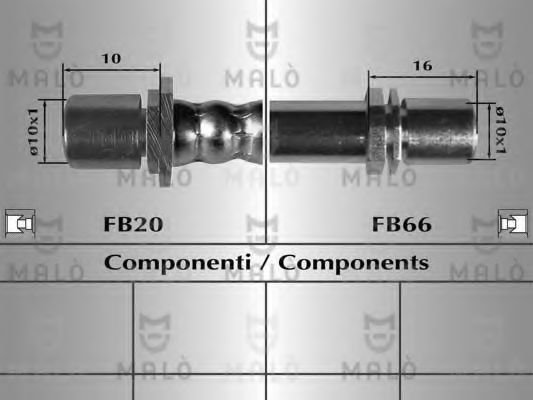 спирачен маркуч 80145