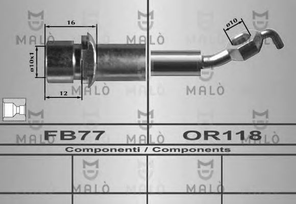 спирачен маркуч 80611