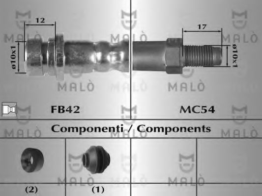 спирачен маркуч 8608