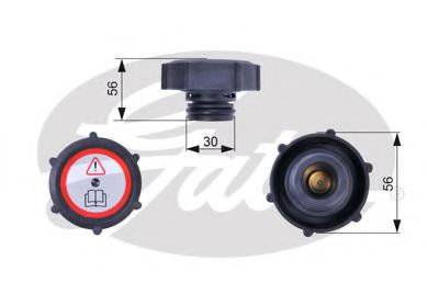 капачка, резервоар за охладителна течност RC243