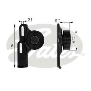 обтящна ролка, пистов ремък T36035