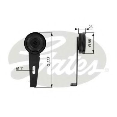 обтящна ролка, пистов ремък T36062