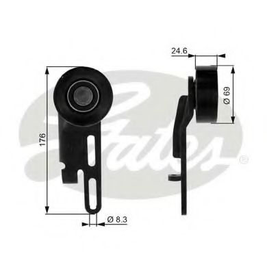 обтящна ролка, пистов ремък T36071