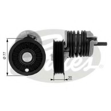 обтящна ролка, пистов ремък T38375