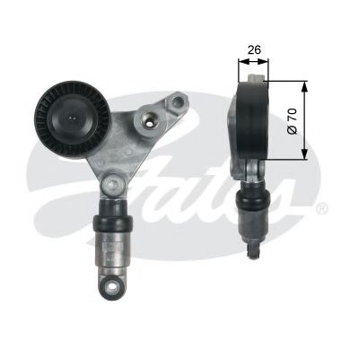 обтящна ролка, пистов ремък T39258