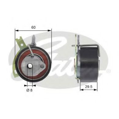 обтяжна ролка, ангренаж T43186