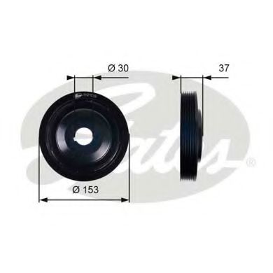 ремъчна шайба, колянов вал TVD1035