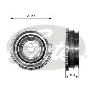 ремъчна шайба, колянов вал