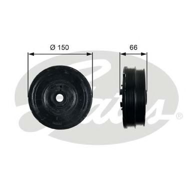 ремъчна шайба, колянов вал TVD1068