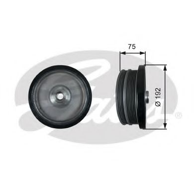 ремъчна шайба, колянов вал TVD1122