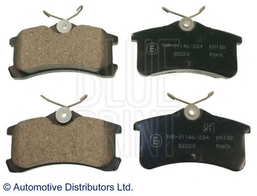 комплект спирачно феродо, дискови спирачки ADT342115