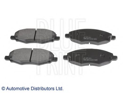комплект спирачно феродо, дискови спирачки ADT342159