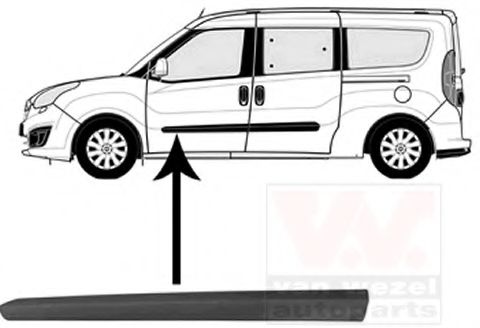 покривна/защитна лайсна, врата