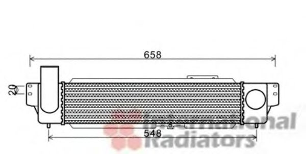 интеркулер (охладител за въздуха на турбината) 83004140