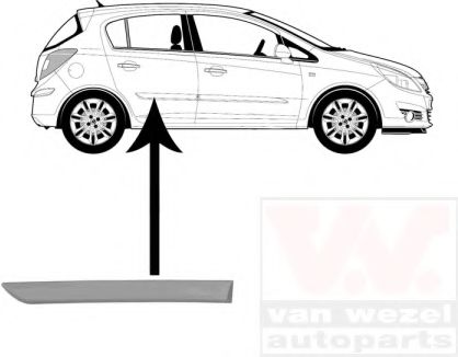 покривна/защитна лайсна, врата