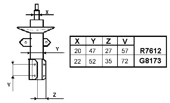 амортисьор G8173