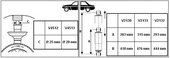 амортисьор V2130