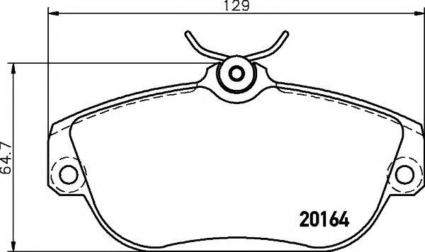 комплект спирачно феродо, дискови спирачки