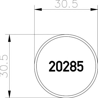 комплект феродо за накладки, дискова ръчна спирачка 2028502