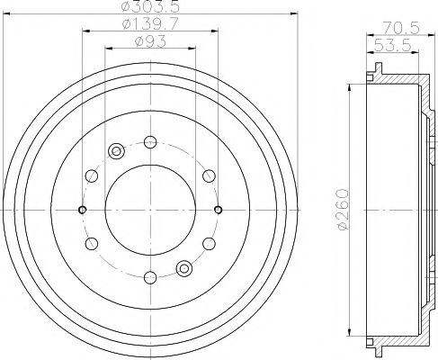 спирачен барабан 94020800