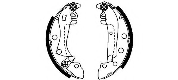 комплект спирачна челюст 91011800