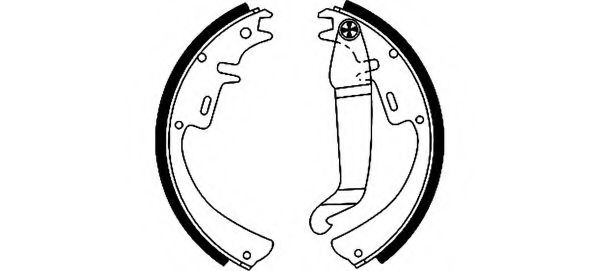 комплект спирачна челюст 91012100