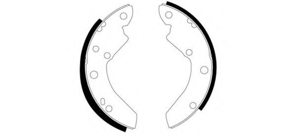 комплект спирачна челюст 91027100