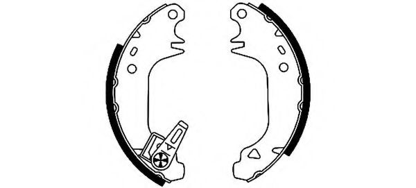 комплект спирачна челюст 91030301