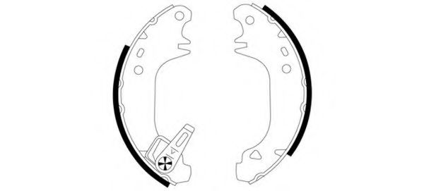 комплект спирачна челюст 91043500