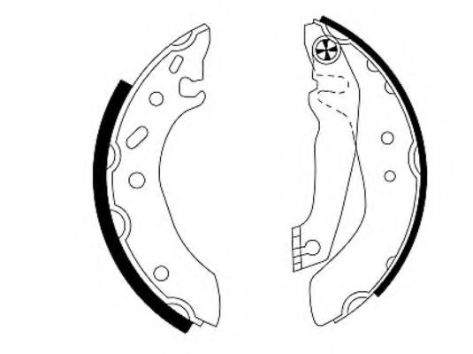 комплект спирачна челюст 91043700