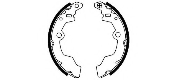 комплект спирачна челюст 91046800