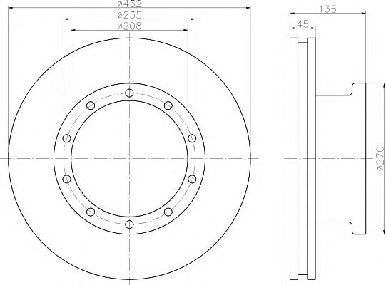 спирачен диск 93087100