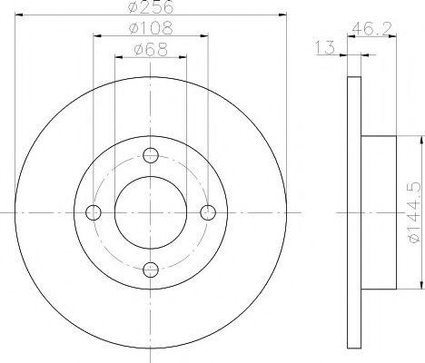 спирачен диск 92025900