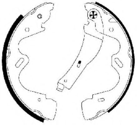 комплект спирачна челюст 91065100