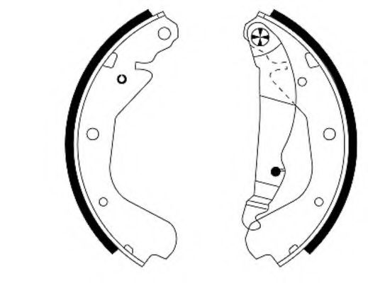 комплект спирачна челюст 91033000