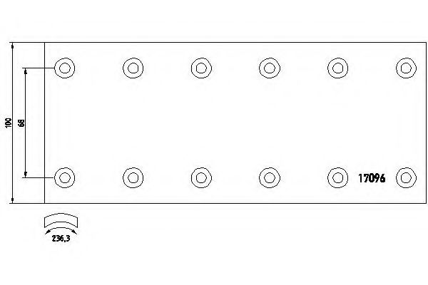 комплект феродо за накладки, барабанни спирачки