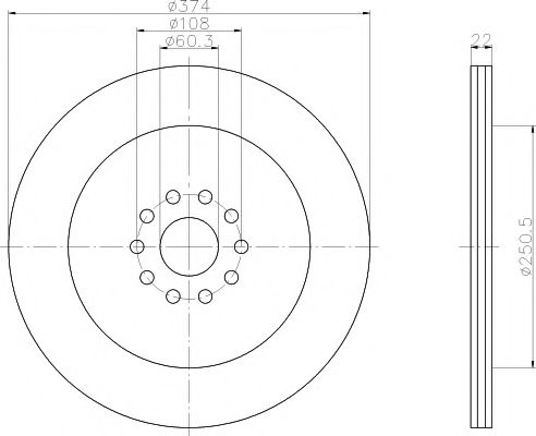 спирачен диск 93066400