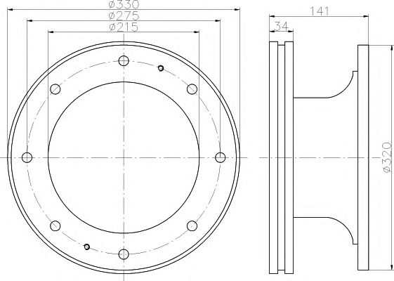 спирачен диск 93127400