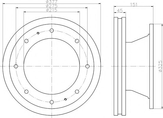 спирачен диск 93127500