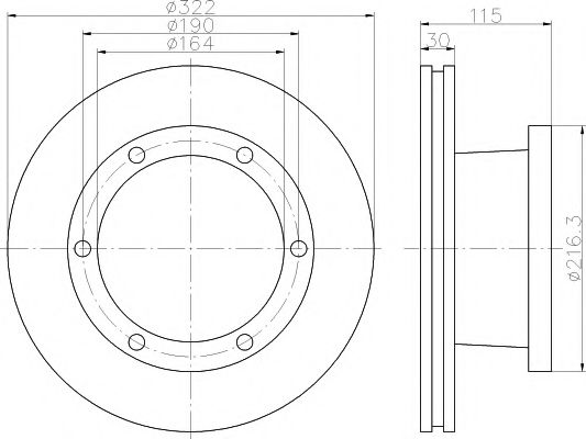 спирачен диск 93128200