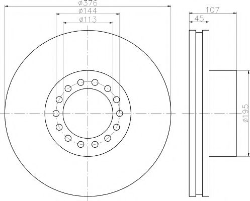 спирачен диск 93175200