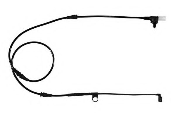 предупредителен контактен сензор, износване на накладките