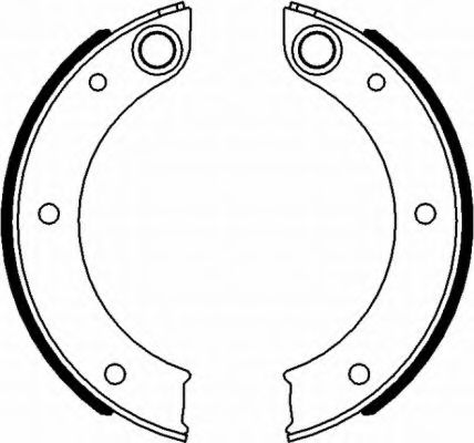 комплект спирачна челюст, ръчна спирачка 91071200