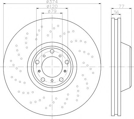 спирачен диск 92182710